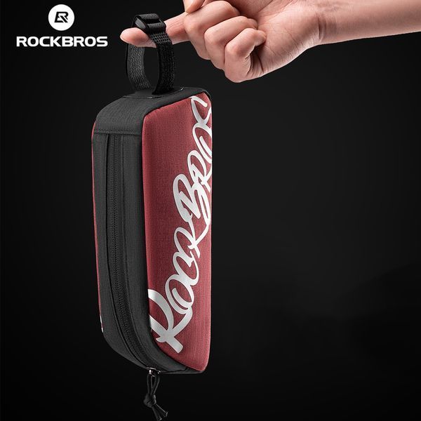 Велосипедна сумка на раму велкро ROCKBROS G009 Червона RB-G009-7135 фото
