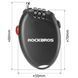 Замок висувний кодовий тросовий велосипедний ROCKBROS WD601 Чорний RB-WD601-5966 фото 10
