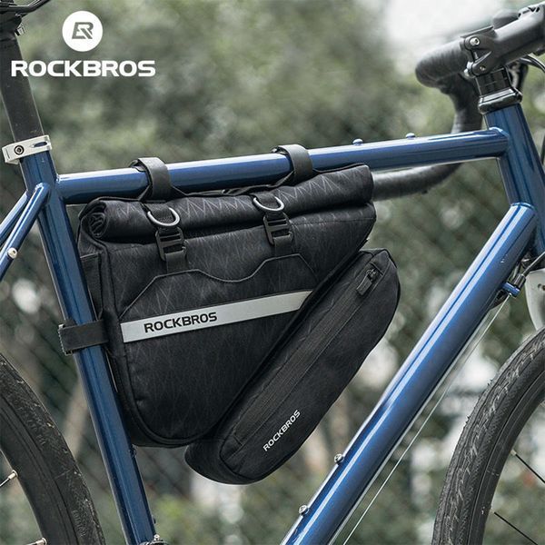 Комплект велосипедних сумок універсальні ROCKBROS P1476 Чорний RB-P1476-6527 фото