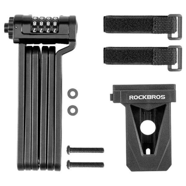 Замок сегментний кодовий на велосипед ROCKBROS LFCXR0085 Чорний RB-LFCXR0085-2802 фото
