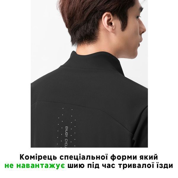 Зимня велосипедна спортивна бігова куртка для 0-15&deg;C ROCKBROS YDWTN01 Розмір 4XL Чорна RB-YDWTN01-5354 фото