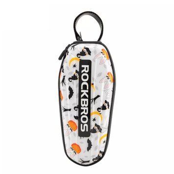 Сумка на раму ROCKBROS W017 з жорстким корпусом | дизайн Halloween | каркасна | Білий RB-W017-7093 фото