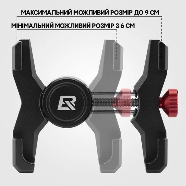 Кріплення тримач для телефону на кермо велосипеда ROCKBROS SM-043 Чорний RB-SM-043-5250 фото