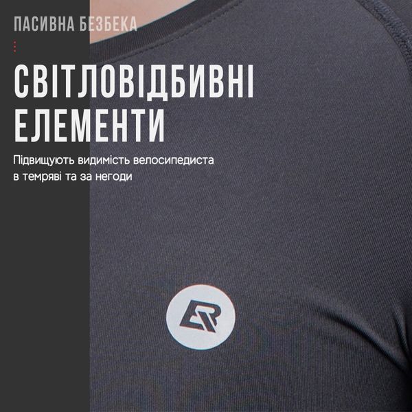 Спортивна футболка з довгим рукавом ROCKBROS LKW006 Розмір M Чорний RB-LKW006-6501 фото
