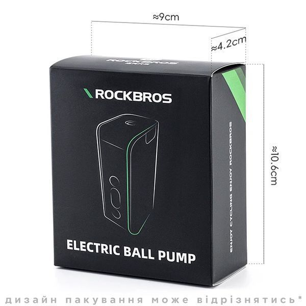 Электрический насос для мячей 20 PSI 1.37 BAR насос портативный ROCKBROS A425 Голубой RB-A425-6635 фото