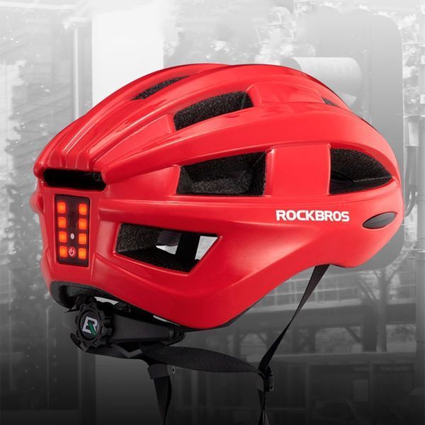 Вело шолом з USB блимавкою ROCKBROS ZK-013 (55-60 см) In-Mold Червоний RB-ZK-013-2779 фото