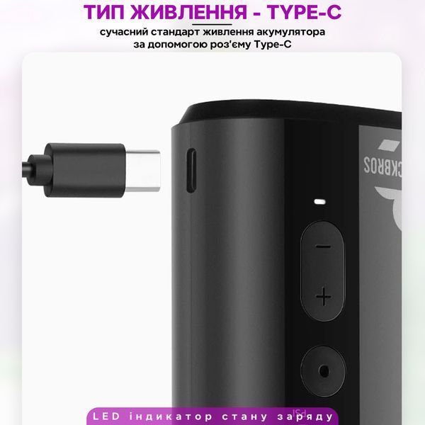 Електричний насос 150 PSI 10.34 BAR помпа портативна ROCKBROS A426 Чорний RB-A426-6636 фото