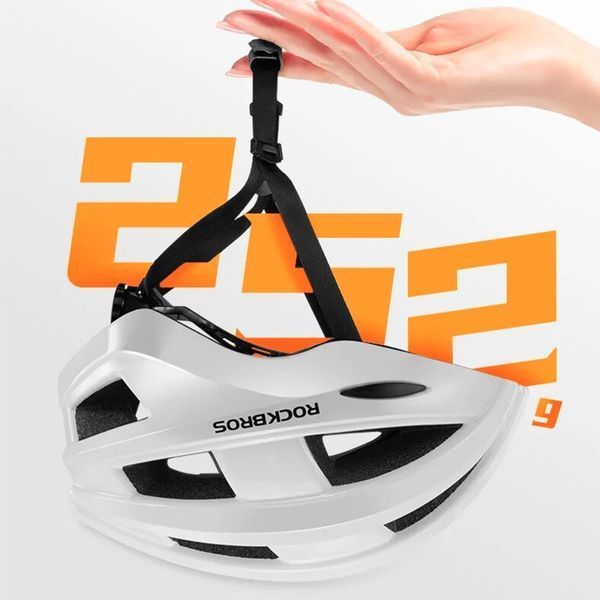 Вело шолом з USB блимавкою ROCKBROS ZK-013 (55-60 см) In-Mold Білий RB-ZK-013-2780 фото