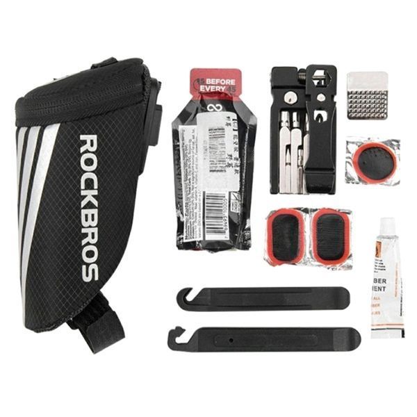 Велосипедна сумка під сідло ROCKBROS C28 BK Чорний RB-C28-2200 фото