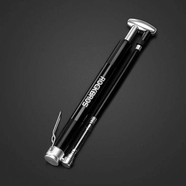 Насос ручной с манометром насос портативный 160 PSI 11.03 BAR ROCKBROS JG-004A Черный RB-JG-004A-6637 фото