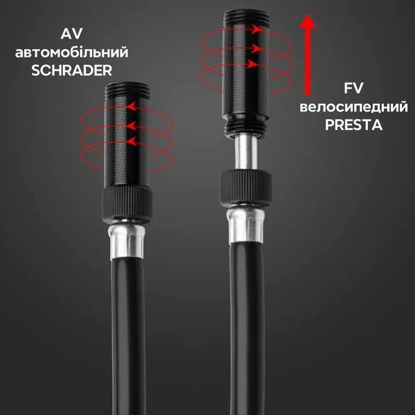 Насос ручной с манометром насос портативный 160 PSI 11.03 BAR ROCKBROS JG-004A Черный RB-JG-004A-6637 фото