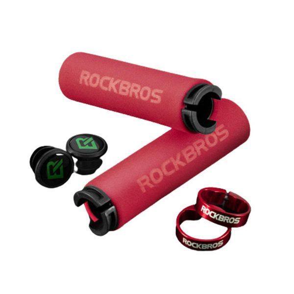 Грипсы / ручки руля ROCKBROS BT1001 Красные с красными замками RB-BT1001-2824 фото