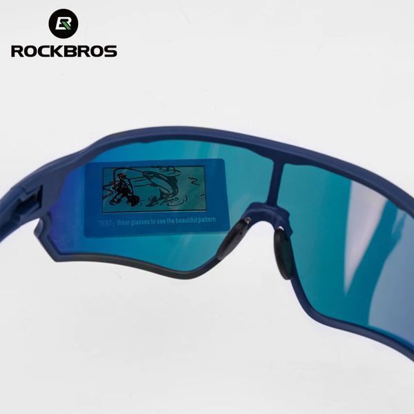 Очки поляризованные спортивные ROCKBROS 10134 Темно-синий с розовым RB-10134-6526 фото