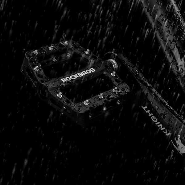 Платформенные нейлоновые педали ROCKBROS 2017-12C на промышленных подшипниках Черные RB-2017-12C-2869 фото