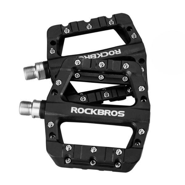 Платформенные нейлоновые педали ROCKBROS 2017-12C на промышленных подшипниках Черные RB-2017-12C-2869 фото
