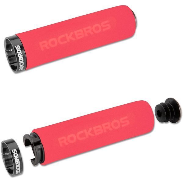 Грипсы / ручки руля ROCKBROS BT1001 Красные с черными замками RB-BT1001-2823 фото