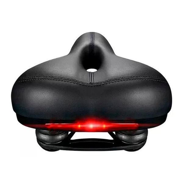 Седло велосипедное с мигалкой ROCKBROS AQ-1001 Черный RB-AQ-1001-6647 фото