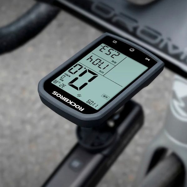 Велокомп'ютер навігатор бездротовий GPS з підсвіткою IPX6 ANT ROCKBROS M1 Чорний RB-BC2960-5515 фото