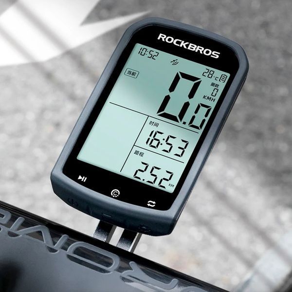 Велокомп'ютер навігатор бездротовий GPS з підсвіткою IPX6 ANT ROCKBROS M1 Чорний RB-BC2960-5515 фото