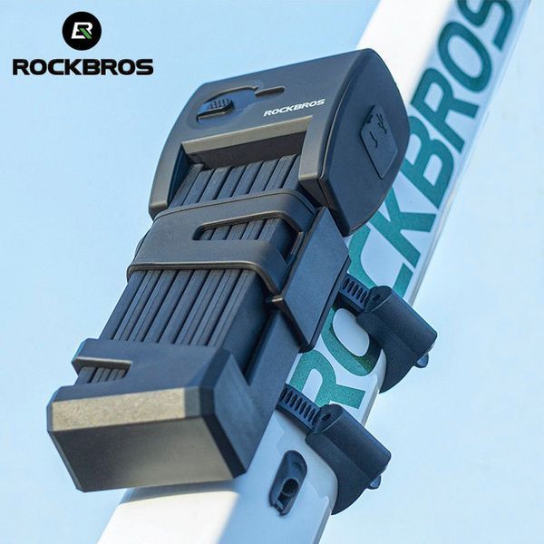 Замок сегментный на велосипед с отпечатком пальца ROCKBROS WD826 Черный RB-WD826-6593 фото