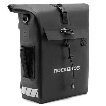 Велосипедна сумка на бік багажника розширювана ROCKBROS AS-131 Чорна RB-AS-131-6058 фото
