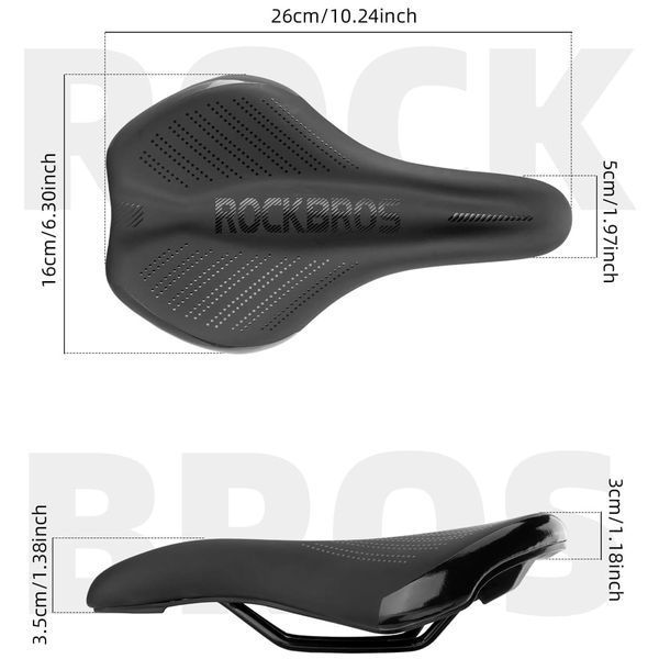 Седло для велосипеда анатомическое ROCKBROS US31 Черное RB-US31-5259 фото