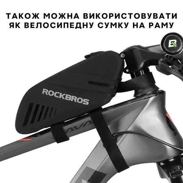 Універсальна велосипедна сумка під сидіння / на раму ROCKBROS CC101 Чорна RB-CC101-4669 фото