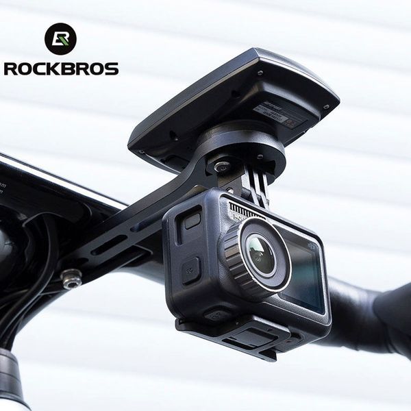 Універсальне кріплення Garmin Bryton Cateye та для ліхтариків й GoPro ROCKBROS FKN01 Чорний RB-FKN01-4931 фото
