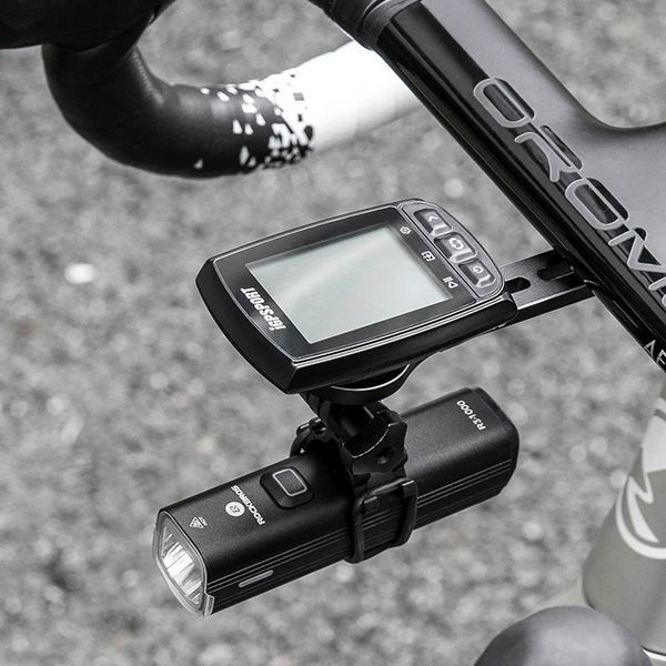 Універсальне кріплення Garmin Bryton Cateye та для ліхтариків й GoPro ROCKBROS FKN01 Чорний RB-FKN01-4931 фото