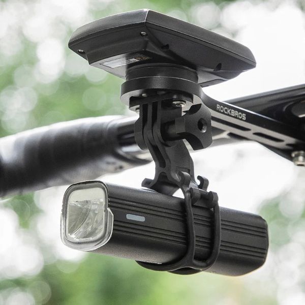 Універсальне кріплення Garmin Bryton Cateye та для ліхтариків й GoPro ROCKBROS FKN01 Чорний RB-FKN01-4931 фото