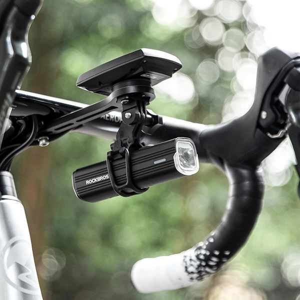 Універсальне кріплення Garmin Bryton Cateye та для ліхтариків й GoPro ROCKBROS FKN01 Чорний RB-FKN01-4931 фото