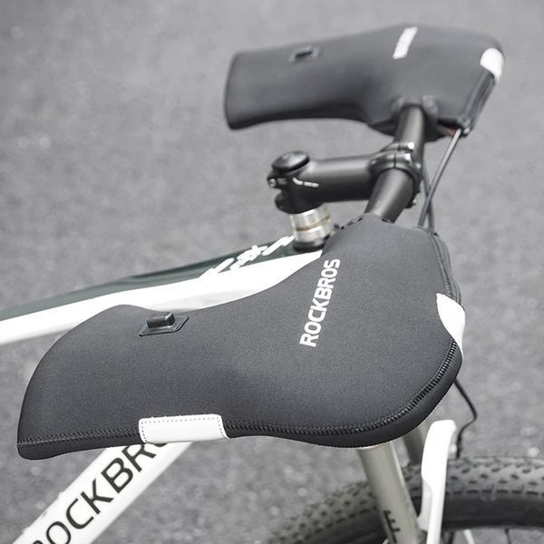 Утеплювач на кермо з підігрівом для гірських велосипедів MTB ROCKBROS D0416 Чорний RB-D0416-5486 фото