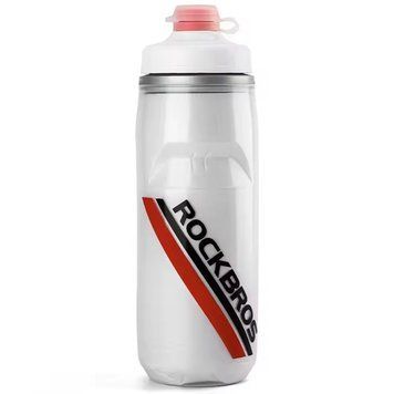 Термо фляга пляшка для спорту ROCKBROS FLG3521 з пилозахисним ковпачком Біла RB-FLG3521-6596 фото