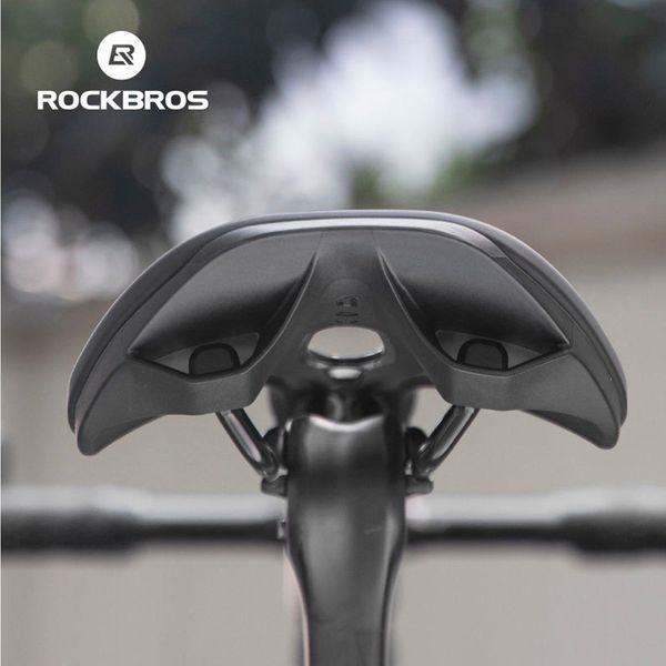 Седло для велосипеда с анатомическим отверстием ROCKBROS US57 Черное RB-US57-5260 фото