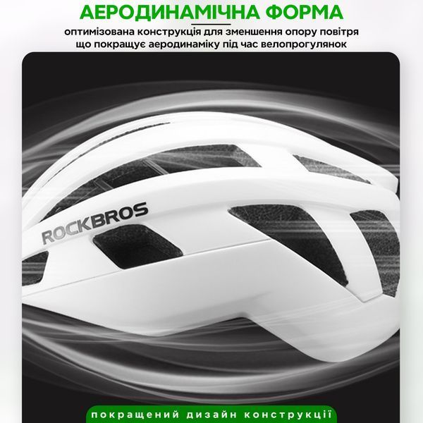 Вело шлем для активного спорта In-Mold ROCKBROS LK-11 Размер M (54-58 см) Черный RB-LK-11-6006 фото