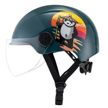 Детский вело шлем с узором ROCKBROS TT1012 (53-58 см) In-Mold Темно-бирюзовый RB-TT1012-4731 фото