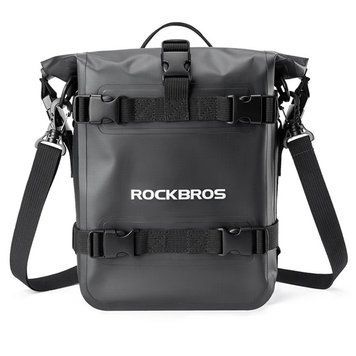 Мото сумка на бік сидіння мотоцикла розширювана універсальна ROCKBROS SL4010 Чорна RB-SL4010-7094 фото