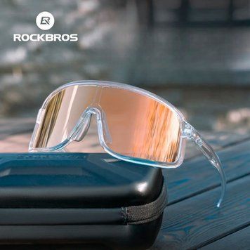 Окуляри фотохромні вело спортивні ROCKBROS SP350 Білі з помаранчевою лінзою RB-SP350-6027 фото