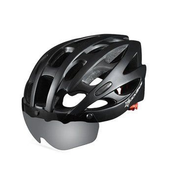 Вело шлем с визором ROCKBROS WT027 (58-62 см) In-Mold Черный RB-WT027-4227 фото