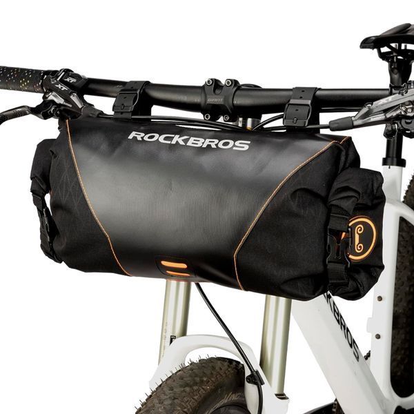 Розширювана велосипедна сумка на кермо велосипеда ROCKBROS H59 Чорна RB-H59-4650 фото