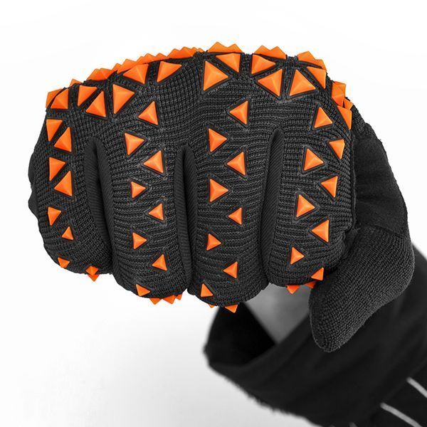 Перчатки полнопалые для велосипеда и тренировок ROCKBROS S3099 Черные с оранжевым Размер XL RB-S3099-6456 фото