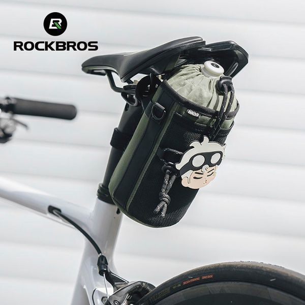 Универсальная велосумка для фляги велкро ROCKBROS BWBB Зеленый RB-BWBB-5256 фото
