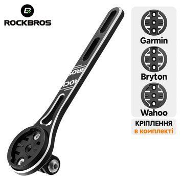 Універсальне кріплення Garmin Wahoo Bryton та для ліхтариків й GoPro ROCKBROS FKALL Чорний RB-FKALL-4926 фото