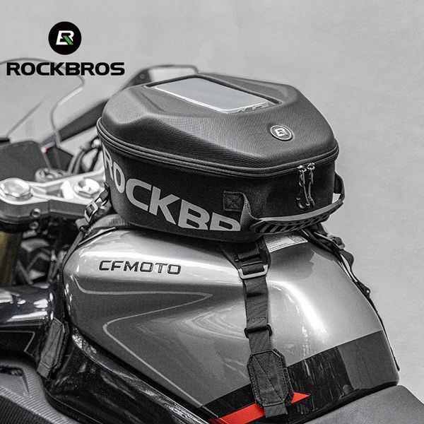 Мото сумка на паливний бак мотоцикла з відділенням для телефона до 7" ROCKBROS AL-NF4 Чорна RB-AL-NF4-4696 фото