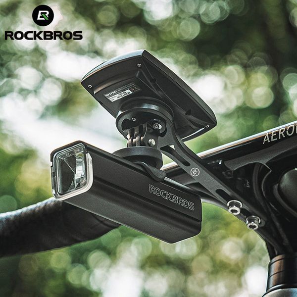 Универсальное крепление Garmin Wahoo Bryton и для фонариков и GoPro ROCKBROS FKALL Черный RB-FKALL-4926 фото