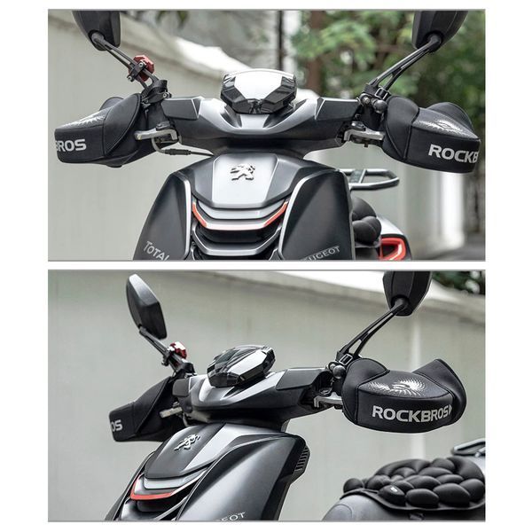 Утеплювач на кермо для мотоциклів ROCKBROS D100B Чорний RB-D100B-5488 фото