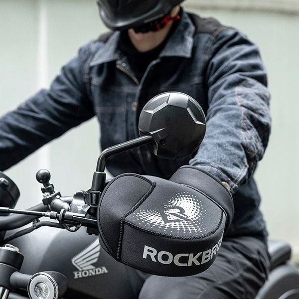 Утеплювач на кермо для мотоциклів ROCKBROS D100B Чорний RB-D100B-5488 фото