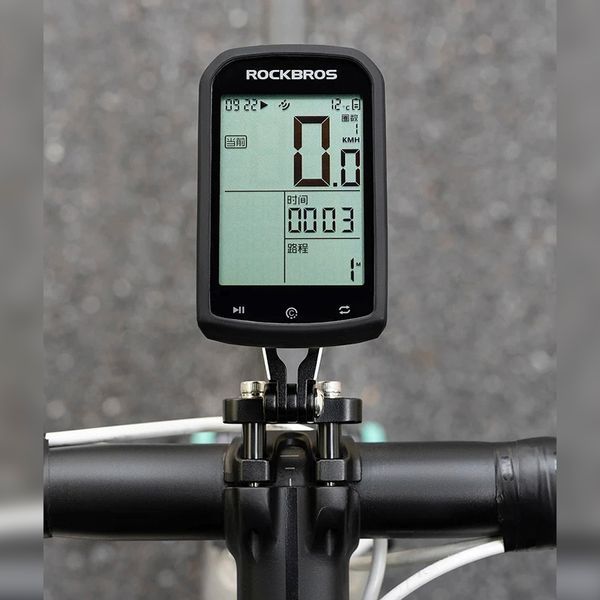 Кріплення для велосипеда під Garmin Bryton Wahoo GoPro велокомп&rsquo;ютерів та ліхтариків ROCKBROS 2900010 Чорне M RB-2900010-5205 фото