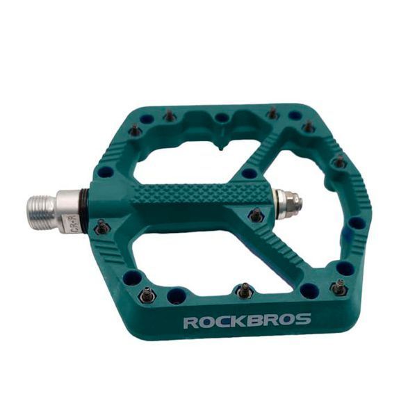 Платформні нейлонові педалі ROCKBROS 2021-12A на промислових підшипниках Темно-бірюзові RB-2021-12A-4004 фото