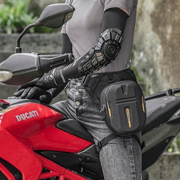 Розширювана спортивна мото сумка поясна (крос боді) ROCKBROS EN-SHK9 Чорна RB-EN-SHK9-4697 фото